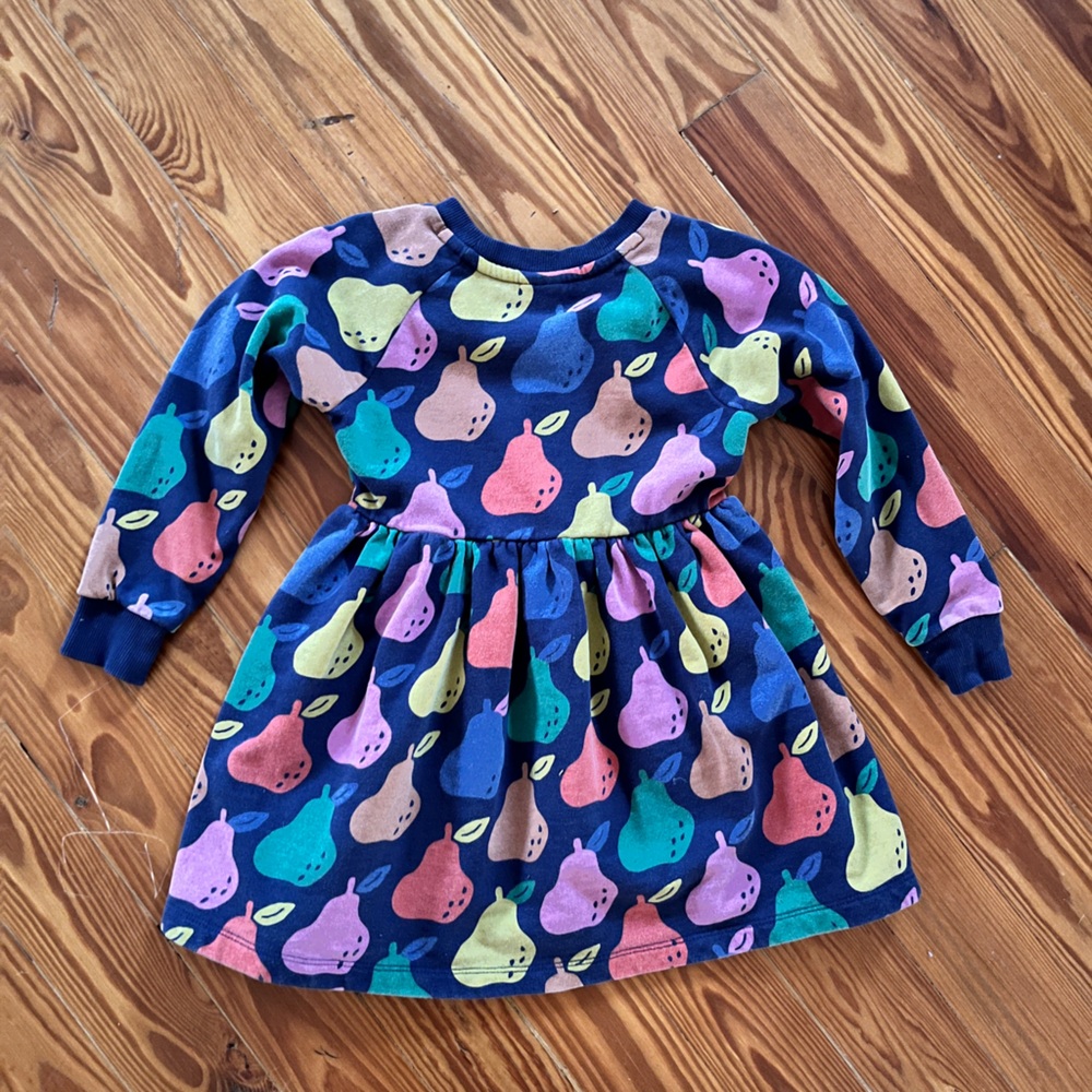 Hanna Andersson Pear Print Long sleeve dress